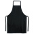 PVC防水防油围裙厨房家用厨师餐饮围腰上班干活工作定制logo印字 黑色