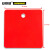 安赛瑞 正方形空白塑料吊牌（100个装）25.4×25.4mm 红色 14801