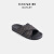 蔻驰（COACH）【礼物】奥莱男士男鞋CROSSOVER凉鞋 碳灰色/黑色 43