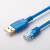适用 KV全系列PLC编程电缆通讯/数据/线下载线USB-KV 蓝色+镀金接口+耐摩擦
