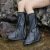 莱文格（LEVENGER）防雨鞋套高筒鞋套PVC加厚防滑鞋套骑行户外防护防水鞋套 厂家批发 819A高筒黑色 3XL(45-46)