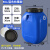 加厚60L塑料桶化工桶长方形耐腐蚀家用带盖密封桶储水大桶 60L蓝方特厚款