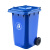 塑料分类回收垃圾桶材质 PE聚乙烯；颜色 蓝色；容量 240L；类型 带轮带盖	个