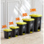 垃圾桶商用户外脚踩厨房带盖餐饮大容量脚踏式大号50环卫 20L灰盖灰桶(特厚)+垃圾袋