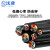 沈津 ZR-RVV-450/750V-3*4mm² 铜芯聚氯乙烯绝缘聚氯乙烯护套软电线 95米/捆 黑色