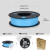 CooBeen蓝极光PETG高韧性1.75mm/1KG 3D打印耗材整齐排线厂家直销 PETG-CF 1KG 碳纤维黑色