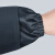 立采 防尘工作服带面罩头套打磨专用分体全身连帽玻璃纤维喷漆防护服 上衣+裤子     黑色 XL码   1套价