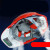 HKNA安全帽带风扇夏季工地降温遮阳太阳能制冷空调多功能可充电的头盔 红色9000大双风扇太阳能+送充电器