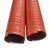 简霓 红色高温风管矽胶管耐300度高温软管钢丝管 内径406mm*4米