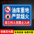 油库重地严禁烟库标识加油站标识易燃易爆标识安全警示卸油操作规程油罐区警示标志警告标 油库重地严禁烟火【铝板】 30x40cm