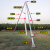 适用于铝合金三角架立杆机人字抱杆摇把扒杆起杆器电杆三脚架电力 人字抱杆立12米杆普通款