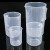 安达通 刻度杯 实验室塑料烧杯实验室器皿塑料量杯 5000ml2个 