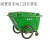 塑料环卫垃圾车 大型垃圾桶小区物业学校手推保洁清运车环卫车 绿色（无盖）