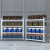 浦丰 304不锈钢仓储货架厨房冷库储物架商用多层重型置物架500KG150*50*200cm PFHJ65