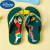 迪士尼（Disney）儿童人字拖鞋舒适防滑耐磨儿童男拖夹脚户外8-12岁卡通男拖鞋 橙色 35码鞋长22.5cm