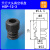天硅胶吸嘴行大头黑色真空吸盘械手配件一层二层三层注塑 HSP-12-3N