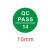 标识贴qc标签贴纸不干胶PASSED标签 QC PASS 09(1000个) 直径10MM
