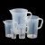 塑料量杯级加厚PP带刻度烧杯厨房烘焙工具奶茶VITLAB 250ml蓝色刻线