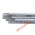 灰色塑料PVC线槽阻燃开口U型配电箱配电柜走线行线槽带盖板 高30X宽25(2米/条)
