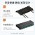 netLINK 抽拉式48口光纤终端盒 OM4万兆多模96芯LC满配 光缆熔接盒光纤配线架(含法兰+尾纤)HTF-GXH-96LC-OM4