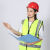 HKFZ夏季透气建筑工程劳保国标加厚玻璃钢安全帽工地施工领导头盔男女 盔式ABS蓝色