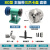 自制车床主轴木工DIY金属总成佛珠机三爪四爪自定心卡盘改造套装 手摇尾座+活动 配80型125型160
