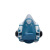 海固HG-600宝蓝灰硅胶防毒半面罩搭配N3010 卡扣滤棉 1包 2片/包-KN100 组合装 单位：套