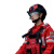 应急救援服装消防抢险速干服男教官作训服套装 红色 上衣+裤子+腰带 5XL（190/120）