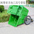 塑料环卫垃圾车 大型垃圾桶小区物业学校手推保洁清运车环卫车 绿色（无盖）