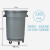 定制圆形垃圾桶商用大容量带轮子大号户外环卫厨房餐饮泔水桶 80L不带滑轮+50只垃圾袋