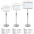 百舸（BAIGE） 不锈钢立牌可升降展示牌立式广告牌支架指示牌告示牌展示架水牌展架 A2黑色直角