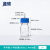 湘玻 补料瓶加料瓶多通道高硼硅发酵罐不锈钢蓝盖实验室玻璃瓶 单通100ml（小号4mm口） 1个 