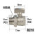盾运6分DN20内外双丝活接短柄全通径铜球芯大流量球阀 外丝活接+内丝
