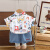 迪士尼（Disney）童装儿童套装男童夏季新款韩版卡通0-4岁男宝宝衣服挖机衬衫短袖 白色 80码(建议宝宝8-10公斤 12-24个