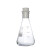 三角烧瓶锥形瓶 玻璃三角瓶带塞锥形烧瓶带刻度高硼硅耐高温25 50 200ml(含硅胶塞)
