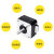 3D打印机配件42步进电机泰坦挤出机电机小型微型写字机雕刻机马达 42电机/高40mm带1000mmXH2.54线