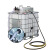 气动机油齿轮油吨桶加注机 IBC油桶使用抽油泵粘稠压力泵冬季加油 80110单油泵 DE-80110