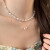 瑞诺925银星星项链女2024新款时尚轻奢高级感锁骨链生日礼物送女友 星星项链