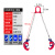 油桶起重钳吊钩链条夹具油桶吊钳叉车铁桶夹子钩桶夹合金精铸吊具 吊钩款双链1吨大钳体铁塑