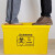 万普盾 医疗废物周转箱 黄色 转运箱垃圾桶实验医务室社区诊所药店用整理加厚收纳箱超大 100L带轮