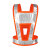 冰禹 V型反光衣背心 交通警示衣服环卫安全服 橘红布-白条