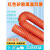 惠利得红色耐高温风管硫化硅矽胶管耐热风管排气管钢丝软管通风管 加厚硫化管内径19mm(4米一条)