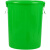 室外户外大型绿色带盖大号垃圾桶厨余垃圾易腐垃圾湿垃圾商用圆桶 50K型无盖绿色