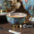 朴图（PUTU）品牌梦幻之蓝欧式骨瓷水具套装田园风陶瓷咖啡具下午茶茶具带托盘 梦幻之蓝 15件套 0ml