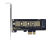 SSD硬盘M.2 NVME转接PCIE PCI-E3.0 X1 X4 X8 x16高速扩展转换 NVMESSD转PCIEX1有档板款X1