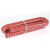 伊莱科（ELECALL）红色高温风管耐300度硅胶硫化防火通风管玻璃纤维布伸缩钢丝软管 225mm 一根4米