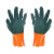 出极 浸胶工业手套 加厚PVC手套 橡胶劳保手套 单位:双 橘色防滑颗粒手套1双 