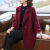 TPUZ50岁女人穿的秋冬款中年妇女外套妈妈秋装呢子2023新款女士风衣气 酒红色外套 L（建议95-110斤）