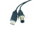 USB转M12 4/5/8芯航空头 适用于设备连PC RS232/RS485通讯线 8孔 1.8m