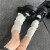DOGHC设计感针织袜套原宿风jk白色袜子女小腿套学院风春秋冬堆堆袜辣妹 纽扣款白色 40cm